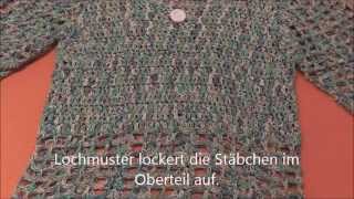 Leichter Pullover für den Sommer gehäkelt [upl. by Malia]