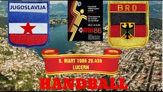 Handball гандбол World Cup Jugoslavija BRD WEST Deutsche Bundes Republik Switzerland 1986 [upl. by Asillem761]