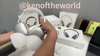 Top quality 11 replica airpods max 5 colors unboxing [upl. by Pasia]