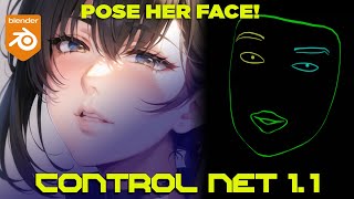 Control Net  Stable Diffusion 🔔 Control the face expression using Blender [upl. by Brindle]