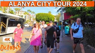 Alanya City Center 2024  Alanya Street Tour  Alanya Antalya  4K 60 FPS [upl. by Areikahs39]