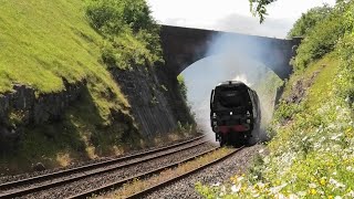 SR 34067 Tangmere plays catch up with The Cumbrian Mountain Express 220624 [upl. by Malek]