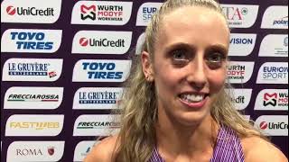 Jemma Reekie after 5th place in European Champs Womens 1500m final [upl. by Diskin]