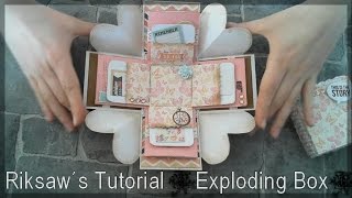 DIY Tutorial 1 Exploding Box with english sub [upl. by Moht625]