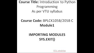 Lecture 9 Python Import modules  mathsysexitrandomos [upl. by Norted]