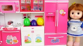 Baby Doli and kitchen toys baby doll surprise eggs play [upl. by Llenyar]