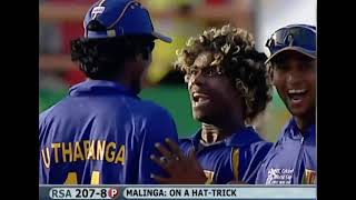 Lasith Malinga four wickets in four balls  South Africa 2007 WC [upl. by Tnilf]