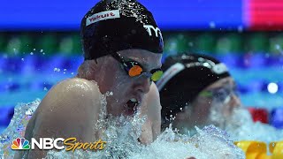 Lilly King wins thrilling 50m breaststroke at World Swimming Championships  NBC Sports [upl. by Ial]