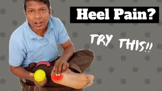 How to Cure Plantar Fasciitis in One Week Hint Using Tennis ball amp Pen [upl. by Rufford]