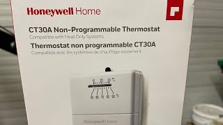 Installing New Honeywell CT30A Nonprogrammable Thermostat ￼ [upl. by Nason]