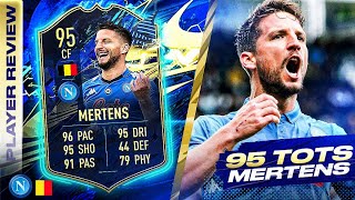 INCREDIBLE🥰 95 TEAM OF THE SEASON MERTENS REVIEW FIFA 21 Ultimate Team [upl. by Azmuh]