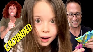 Mom and dad GROUNDED Audri  A funny how to series of parenting tips  themccartys mom vs dad [upl. by Iemaj246]