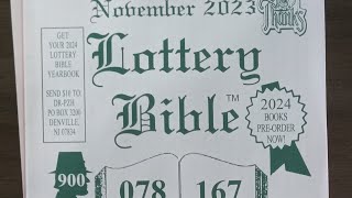 Lottery Bible 🙌November 2023 Pick3amp4 digit Top picks [upl. by Ynney]