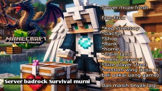 LIVE SERVER TRISULA SURVIVAL MCPE amp JAVA [upl. by Corty]