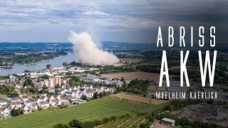 Abriss Kernkraftwerk Mülheim Kärlich Koblenz Slow Motion und Drohne [upl. by Cilo340]