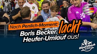 Nach PeinlichMoment mit Nagelsmann Boris Becker lacht LinksClown HeuferUmlauf aus [upl. by Ydnam268]