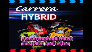 Carrera Hybrid Sensorempfindlichkeit einstellen und testen – So reagiert dein Auto 🚗📱 [upl. by Haggar896]