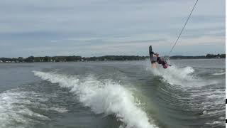 Girl Completes First Flip on a Wakeboard [upl. by Dardani]