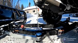 A closer look at the 2022 Arctic Cat Alterra 600 XT  Quick hitch Snowplow [upl. by Anyar]