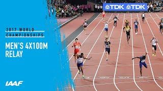 Mens 4x100m Relay Final  IAAF World Championships London 2017 [upl. by Hoffarth]