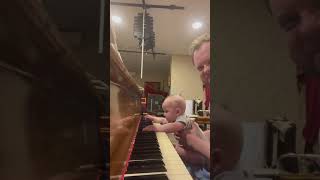 My Son Started Playing The Piano At 7 Months Old piano [upl. by Uzia]