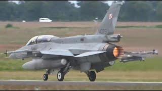 NATO Tiger Meet 2024 Lockheed Martin F16 Fighting Falcon Poland Air Force FHD [upl. by Holt]