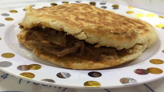 Gorditas de Harina con carne de deshebrada cocinandoconpoquito cocinandoconsarita [upl. by Ballinger625]