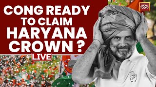 Haryana Results LIVE Is Congress On Its Way To Claim The Crown Of Haryana  Congress LIVE News [upl. by Kevon]