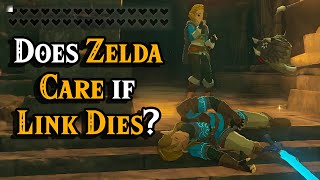 What happens when Link dies infront of Zelda in Tears of the Kingdom [upl. by Eenhat443]