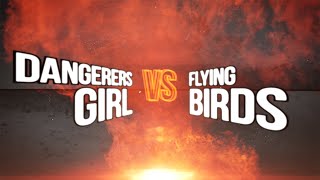 Yukigassen Match Dangerers Girl vs Flying Birds [upl. by Enilecram]