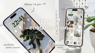 CUSTOMIZING MY iPHONE FOR CHRISTMAS🎄｡⋆❆ iOS 17  wallpaper  widgets icons tutorial [upl. by Ferreby]