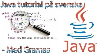 Java svenska  1  Kom igång [upl. by Kramlich]