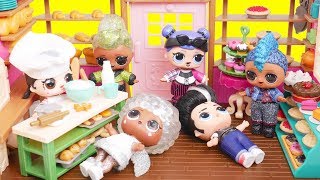 Bakery Dolls Adventures with LOL Baby Goldie and Toys Dolls Gaming [upl. by Gurango]