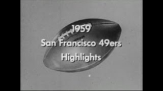 1959 San Francisco 49ers highlights [upl. by Eimmat]