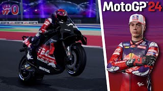 MotoGP 24 Carrière 0  Le début en MotoGP   Test Qatar [upl. by Ariamoy698]