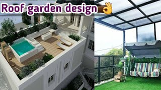 best roof garden design  teris garden designs🤩 [upl. by Llenoj]