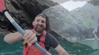 Kayaking a gorgeous section of the Bristol Channel Aquaglide Chelan 140 HB [upl. by Humpage140]