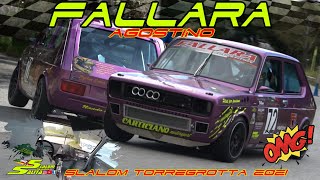 SLALOM TORREGROTTA 2021  FIAT 127 1300cc MONSTER ON BOARD  AGOSTINO FALLARA [upl. by Volin614]