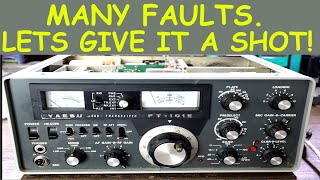 Yaesu FT101E transceiver repair attempt part 1 [upl. by Edeline]