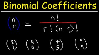 How To Evaluate Binomial Coefficients [upl. by Ylime]