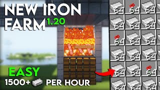 NEW Minecraft 120 IRON FARM TUTORIAL  1500 Iron Per Hour  Easy and Efficient [upl. by Mercier]