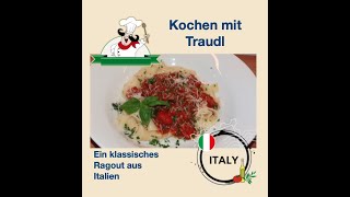 Italienisches Ragout mit Bandnudeln  ein wirklicher Gaumenschmaus von Kochen mit Traudl [upl. by Andie303]