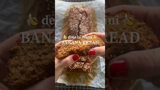 Debs bi Tahini Banana Bread healthysweets shorts [upl. by Hanimay]