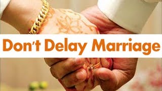 Crying Dont Delay Marriage by Mufti Menk [upl. by Bearnard]