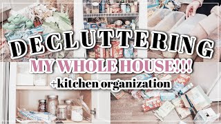 DECLUTTERING MY WHOLE HOUSE IN 2024  KITCHEN DECLUTTER  ORGANIZE  MESSY TO MINIMAL [upl. by Teressa]