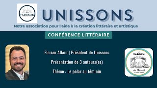 CONFERENCE LITTERAIRE  Le polar au féminin  UNISSONS [upl. by Atidnan186]