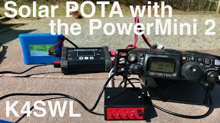 A SolarPowered POTA Activation with the BuddyPole PowerMini 2 charge controller [upl. by Anelrats517]