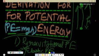 Class9 Derivation of potential energy and example115solved in conceptual way techysidehigh6845 [upl. by Nepean]