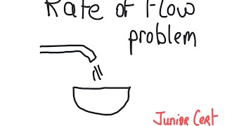 junior cert maths paper 2  rate of flow area and volume [upl. by Ott]