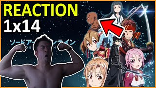 Sword Art Online  DEATH GAME 1x14 REACTION  MAX SWOLE REACTS [upl. by Orimlede]